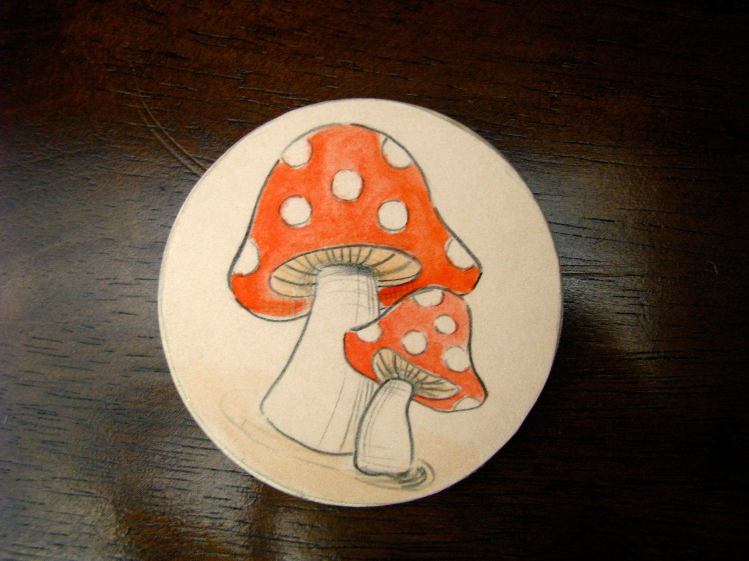 Toadstool Brooch