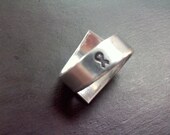 Awareness Ring Hand Stamped Personalized Breast Cancer Soldier