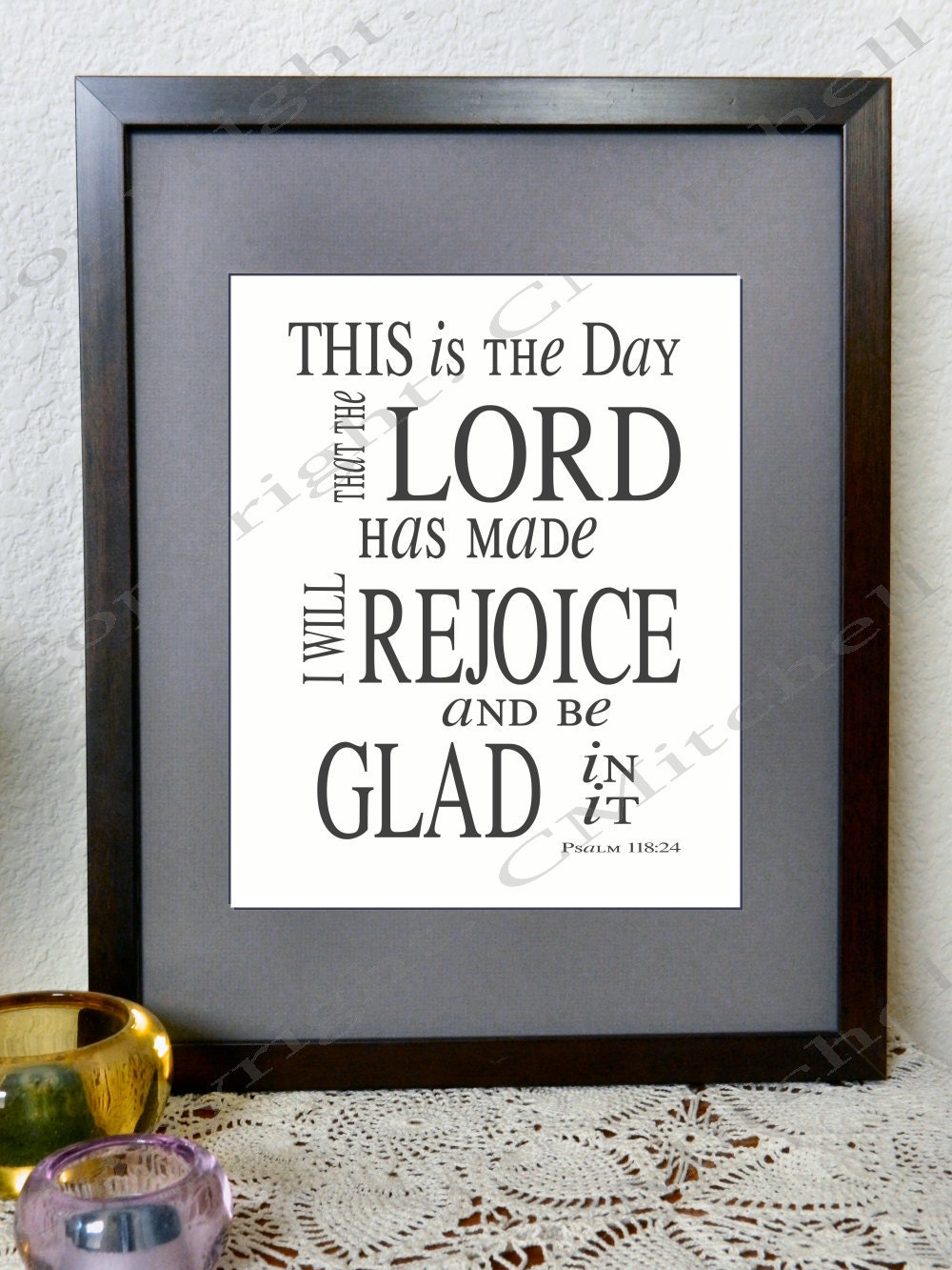 This Is The Day That The Lord Has Made Printable Art Inspirational Quote Poster Download PDF