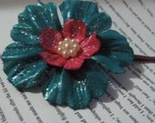 Lomasi Paper Flower Bobby Pins - Set of Two