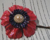 Lomasi Paper Flower Bobby Pins - Set of Two