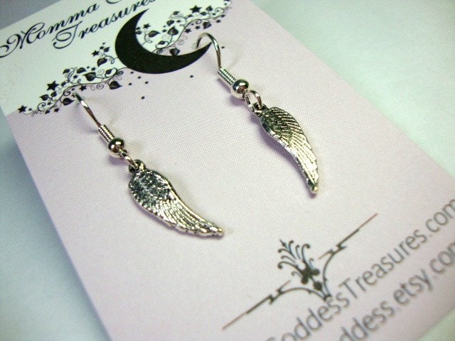 Tiny Angel Wings Earrings