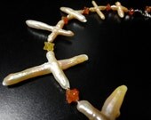 Pearl & Carnelian Choker