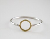 Circle Ring Gold and Silver