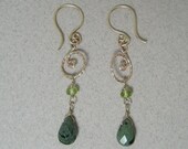 Twisted spiral drop earrings 4