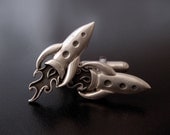 Rockets  - Fine Silver Cufflinks