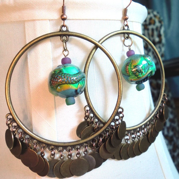 Mermaid Bellydance Earrings