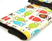 Large Knitting Needle Case Organizer URBAN OWLS 30 pockets for all sizes or paint brushes FEATURED in Knit Simple Magazine