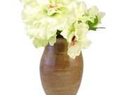Classic Stoneware Vase / Spring Bouquet / Handmade Wheel Thrown Ceramic Clay Pottery