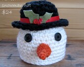 Crocheted Snowman Hat-Custom Orders