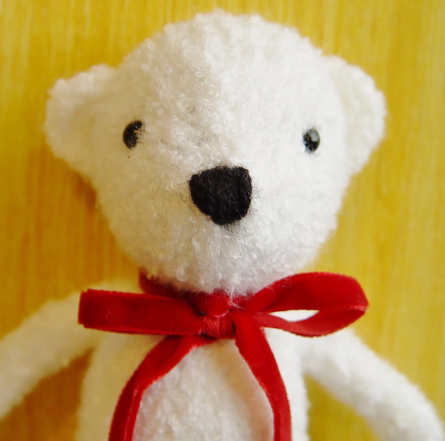 Little knitted polar bear