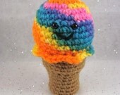 CROCHET PATTERN - Happy Happy Ice Cream Cone Amigurumi