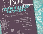 DIY Printable Baby It's Cold Outside Holiday Party Invitation Il_170x135
