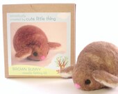 needle felting kit - craft kit- DIY bunny