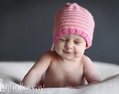 Pink and Yellow Braided Tail Hat photographers Custom and Handmade for You