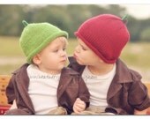 Two apple hats for your little ones Custom and Handmade for You