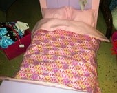 18" doll bed pink/ purple
