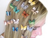 PICK 3 Butterfly Hair Clips Custom Colors Colorful