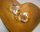 Ice Earrings acrylic diamonds, on sterling silver
