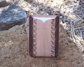 Cool Stamped tooling leather credit card sleeve