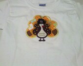 Youth Turkey applique shirt ready to ship size 2t