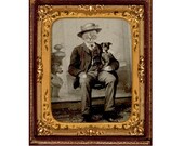 SET OF 4 The Dog Enthusiast - Cat - Altered Tintype Greeting Card Blank Inside