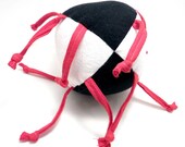 Unique handmade baby toy - Black, White and Red all over