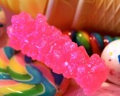 Rock Candy Bling Ring - Two Finger - Knuckle Duster - Hot Pink