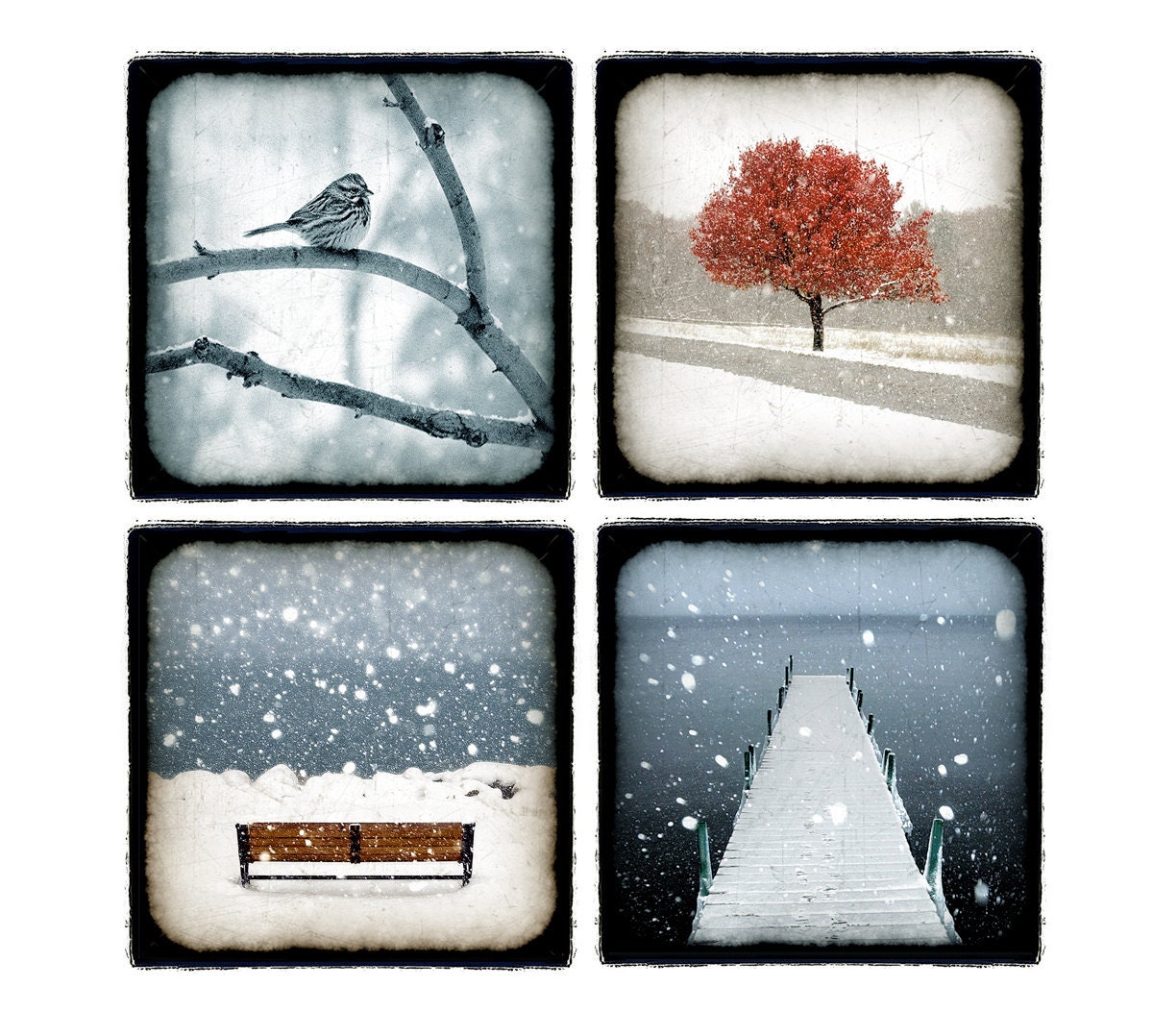 Snow- Winter- A Love of Winter 5x5 Fine Art Print Set