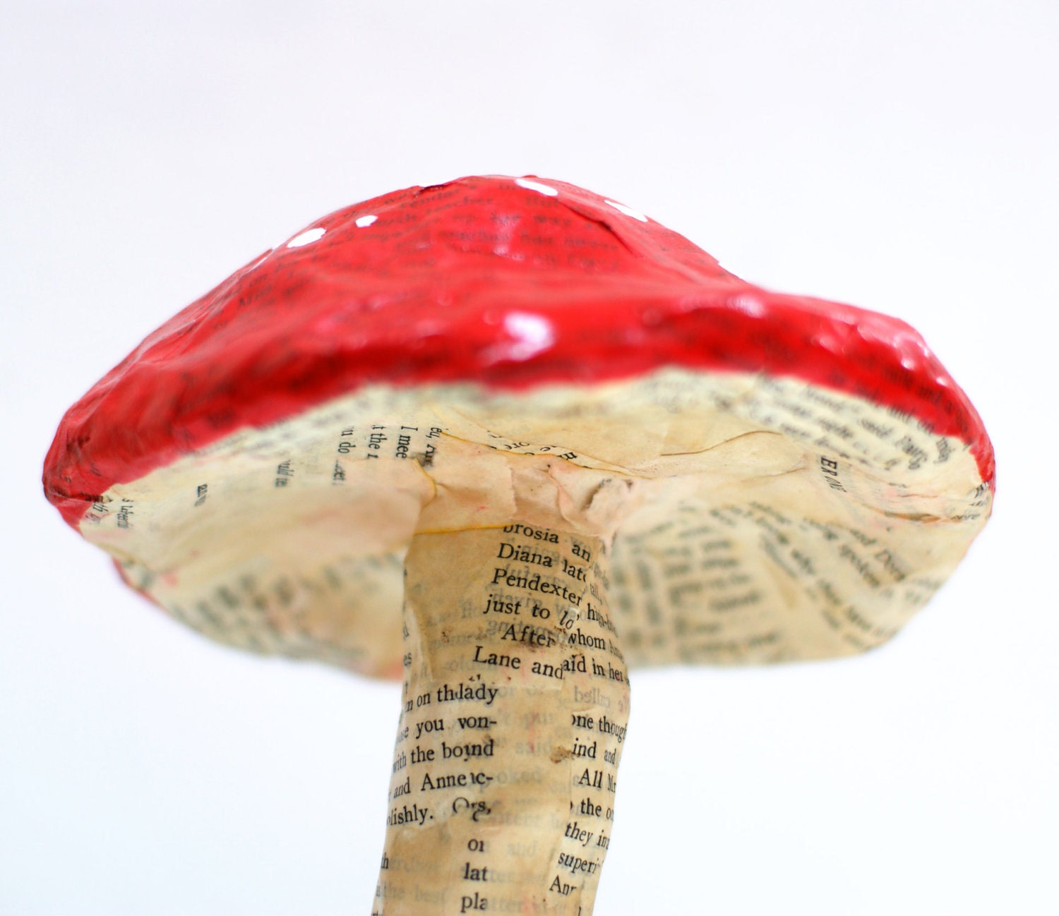 Fairy Toadstool Mushroom for Woodland Decor - Unicorn Friendly Paper Mache