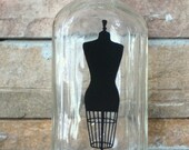 Upcycled Clear Antique 'Spirits' Bottle With Art By Uptown Avenue