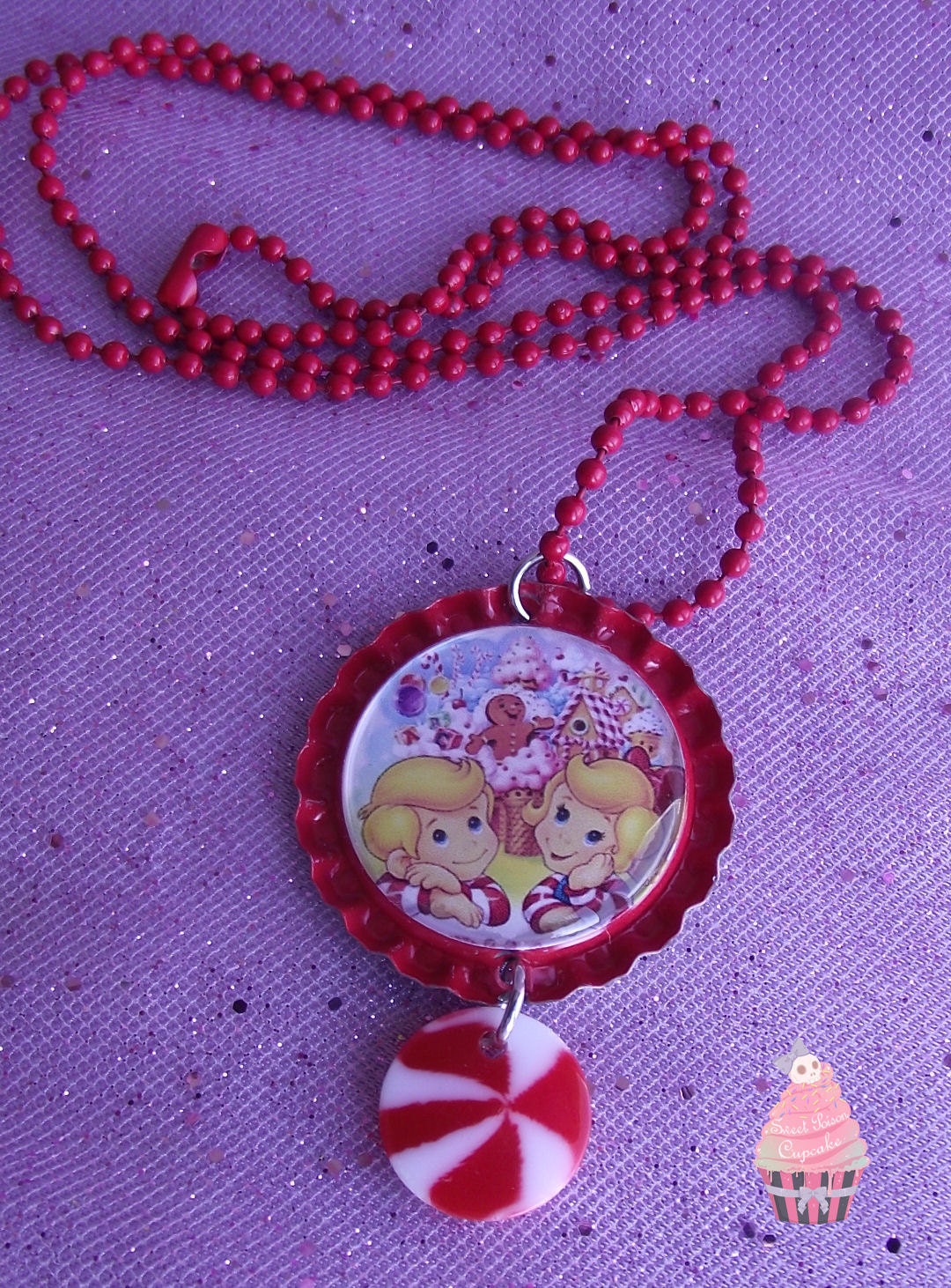 Candy Land Bottlecap  Necklace