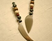 Hand Beaded Cheese Knife Set