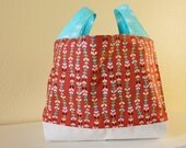 Julia Market Bag - Heart on a String print