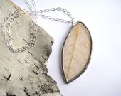 The Giving Tree - Golden Skeleton Leaf Necklace