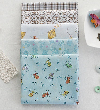 Cute Cotton fat Quarter Set of 5, U2992