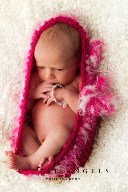 Cotton Candy Newborn Bowl with Flowers Crochet Pattern -- Photography Prop (580)