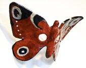 Papier mache butterfly mask