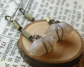 Pecos Diamond Mines. Yellow Pecos diamond earrings