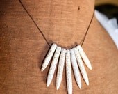 Buffalo Turquoise Necklace on Chocolate Brown Jewelers silk