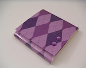 Post-It Notes Pad - Purple Argyle