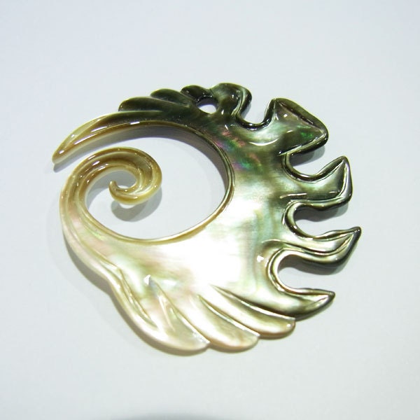 40x43mm Abalone Shell Pendant -1899 - Free Shipping
