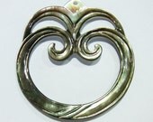 40mm Abalone Shell Pendant -1906- Free Shipping