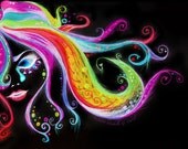 Rainbow Tears - 8 x10 Print Matted on 11x14 matboard
