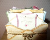 Reserved SFGCTEAM Prize - Trinket Box Letter Writing Theme - Thinking of You