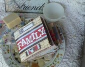Scrapbook Photo Album- Brag Book - Family Theme-Keepsake- Masculine