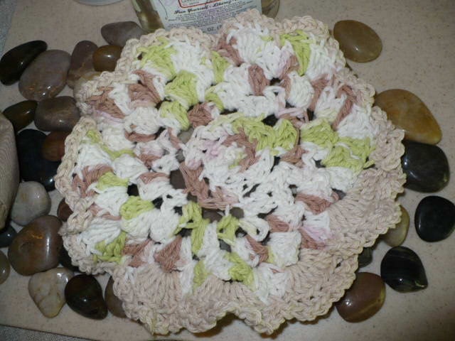Flower Washcloth crochet