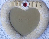 24 Hour Half Price Sale - Birthstone Picture Frame - Heart