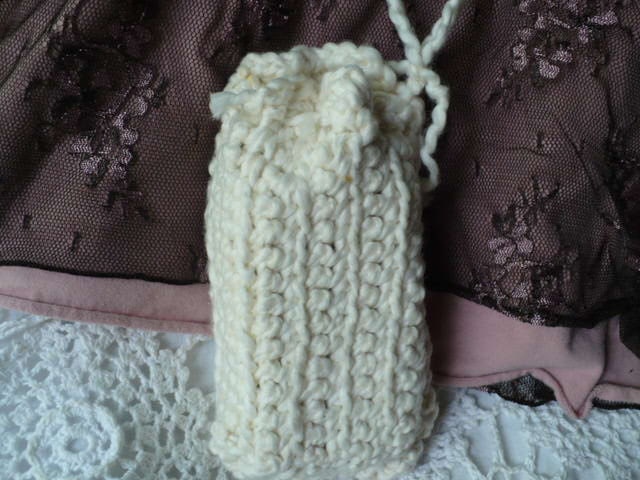 Party Favor - Wash Cloth - Soap Saver Bag - Organic Cotton Yarn