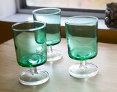Luminarc Cavalier Glasses, Emerald Green, Wine or Juice, Set of 8